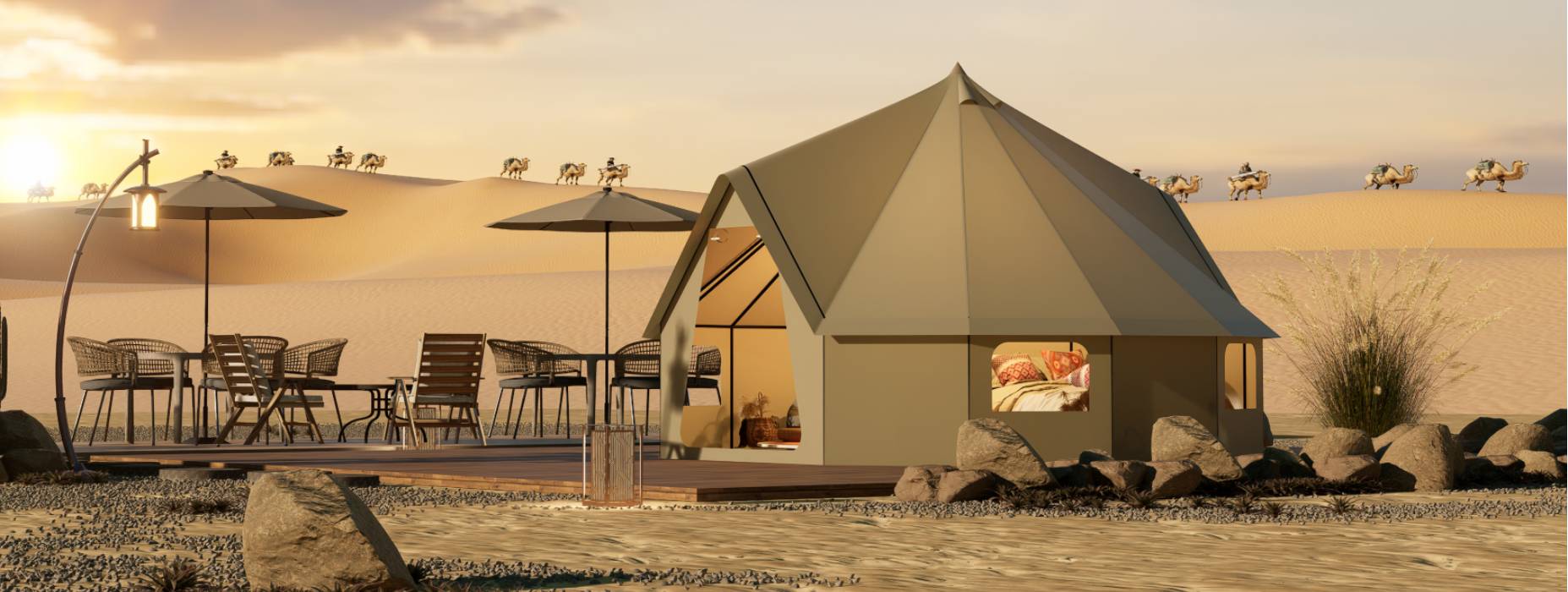 宏伟区露营酒店帐篷产品